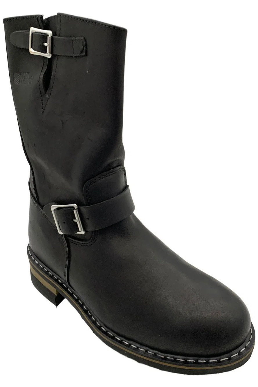 Work America Men's 11" Steel Toe Wellington Boot Black - EEEE